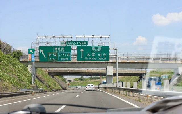 東北自動車道（6月上旬）