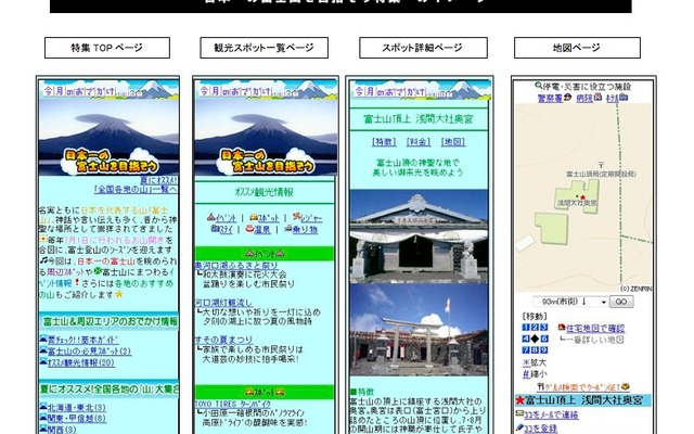 ゼンリンデータコム、いつもNAVI「日本一の富士山を目指そう特集」のイメージ