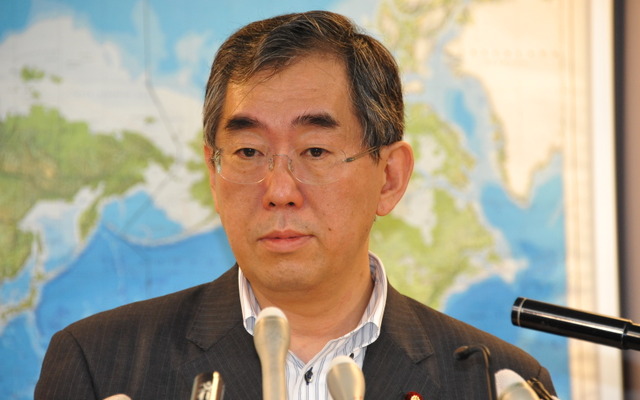 松本剛外相（2日・外務省）