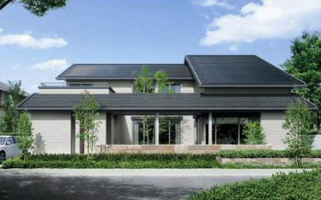 積水ハウスの太陽電池、燃料電池、蓄電池を組み合わせたエコハウス。