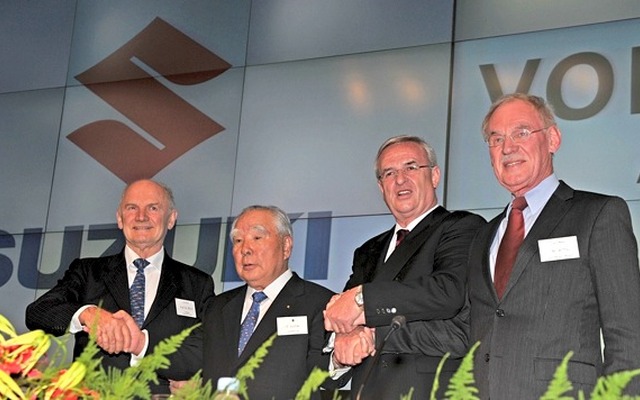 2009年12月16日のスズキ、VW提携発表記者会見