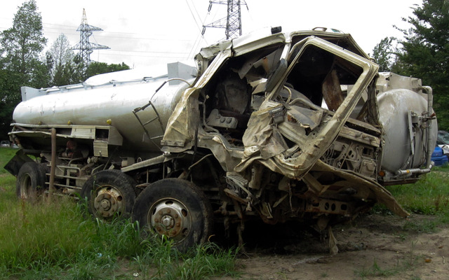 営業車両も被災した