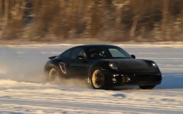 新型911のプロトタイプによる耐寒テスト