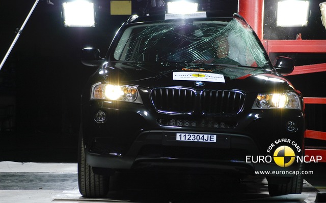 新型BMW X3の衝突テスト