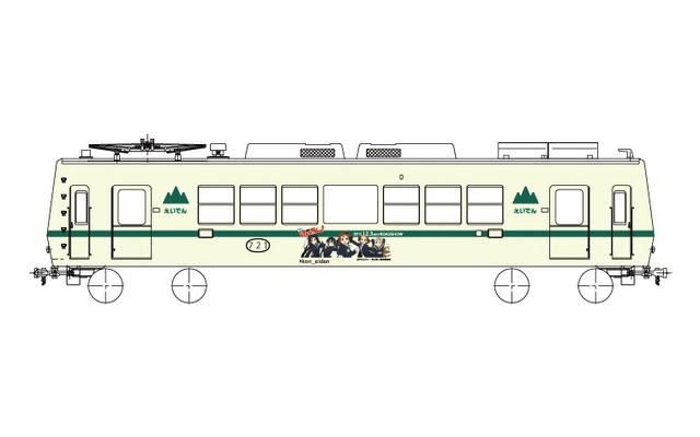 叡山電鉄700系721号車「えいでん！×けいおん！トレイン」