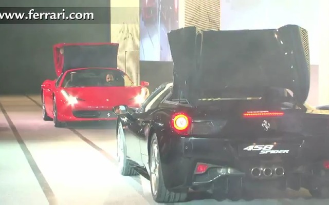 458スパイダーのワールドプレミアの様子