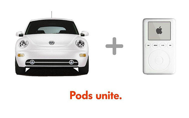 『ニュービートル』と『iPod』のキャンペーン「Pods Unite」実施