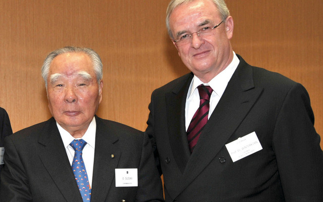 鈴木会長とヴィンターコルン会長（2009年）