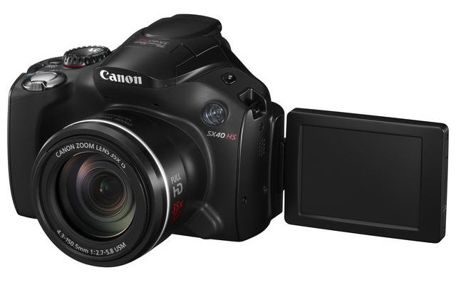 「PowerShot SX40 HS」のバリアングル液晶のイメージ