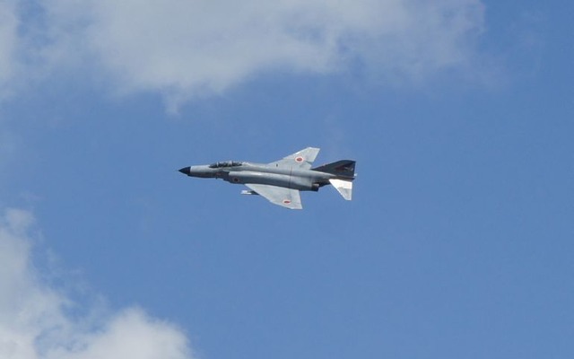 【INDYCAR インディジャパン】F-4EJ改戦闘機の歓迎フライト