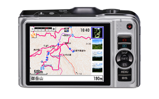 カシオ計算機のGPS搭載デジタルカメラ『EX-H20G』