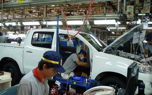 ハイラックスを生産するサムロン工場