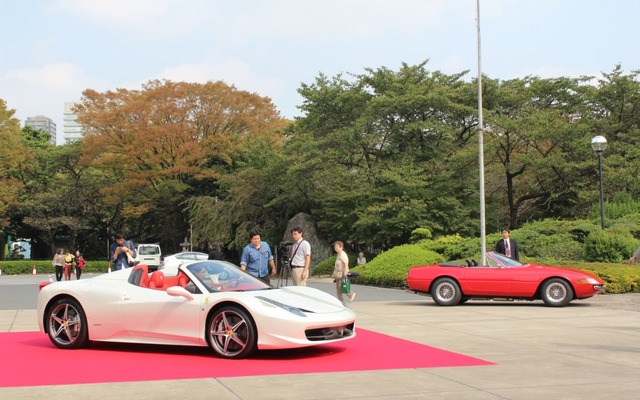 フェラーリ 458スパイダー 日本発表