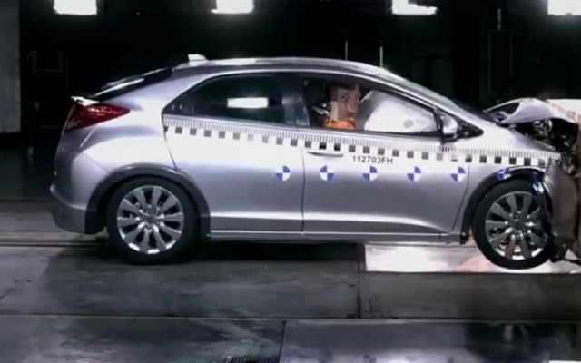 ホンダシビック新型の衝突テスト