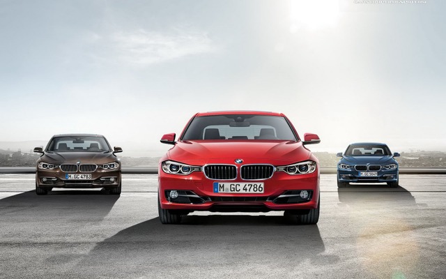 新型BMW3シリーズ（左からモダンライン、スポーツライン、ラグジュアリーライン）