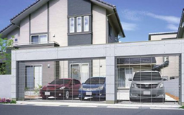 三協立山アルミ パレオS型 間口連棟タイプ 3台用