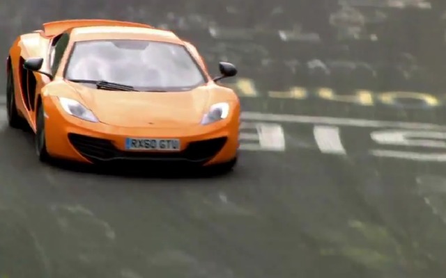 マクラーレンMP4-12Cのドイツ・ニュルブルクリンクでのタイムアタック（動画キャプチャー）