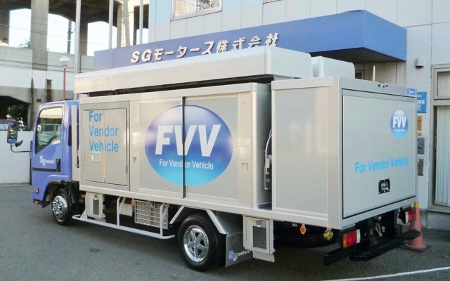 【東京トラックショー11】温度管理機能付ボトラーカー　SGモータースが開発