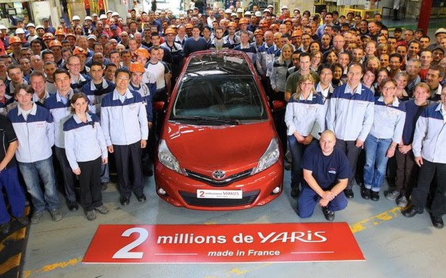 欧州累計生産台数が200万台に到達したトヨタ・ヤリス（日本名：ヴィッツ）