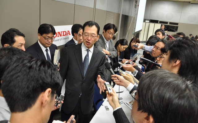 ホンダの中間決算発表