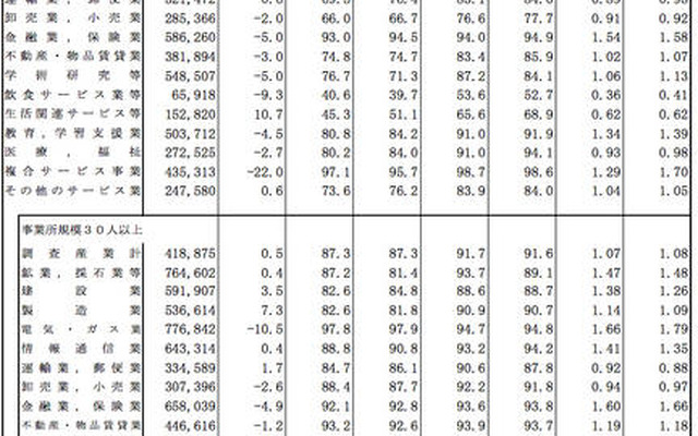 2011年夏季賞与の支給状況