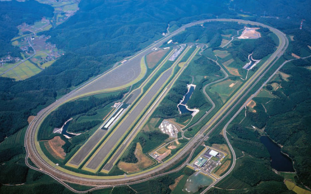 2005年に新設された城里テストコース。谷田部時代と同様に、5.5kmの高速周回路をもつ