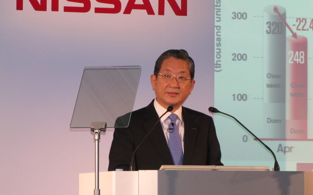 日産志賀COO、営業利益7.5％減でも「評価できる数字」