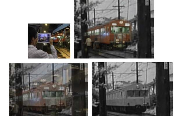 電車の思い出のぞき窓展示イメージ