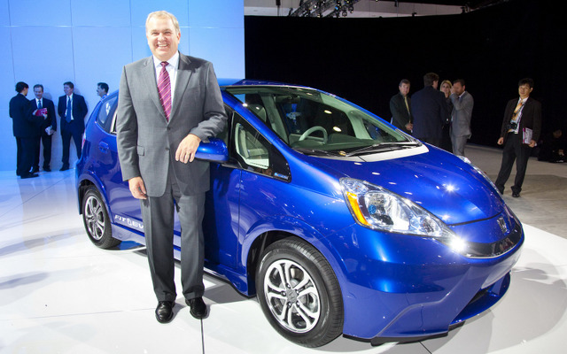 2012年夏、米国カリフォルニア州などで発売されるホンダフィットEV（ロサンゼルスモーターショー11）