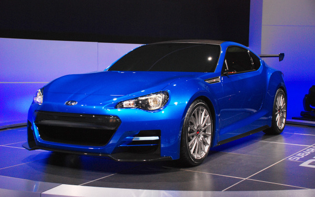 トヨタと共同開発した新型FRスポーツのコンセプトモデル、スバル 「BRZ コンセプト-STI–」