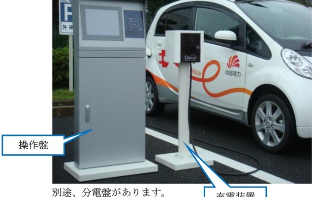 中部電力と愛知電機が共同開発した、集合住宅向け電気自動車用普通充電システム