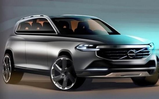 次期ボルボXC90のティーザースケッチ