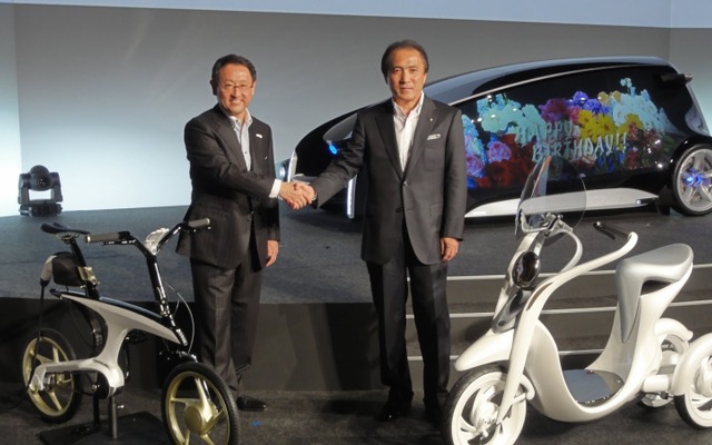 トヨタ豊田章男社長とヤマハ柳弘之社長