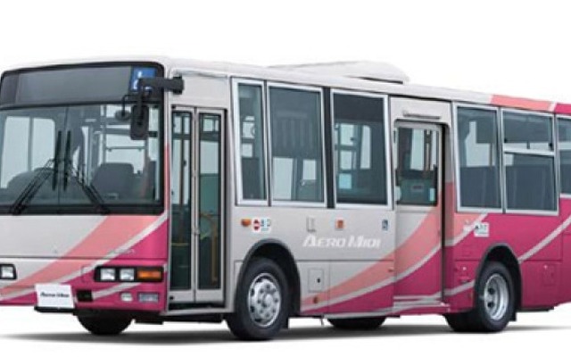 三菱ふそうトラック・バス 新型 エアロミディ ノンステップ仕様（撮影用特別仕様車）