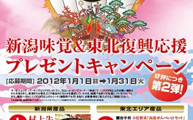 新潟味覚＆東北復興応援プレゼントキャンペーン（ポスター）