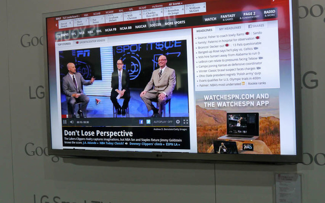 LGのGppgleTV対応スマートTV。通販のオーダーもTV上から直接できてしまう