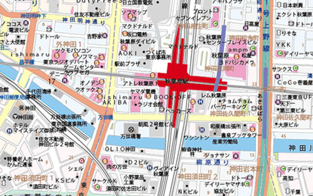 Adobe Illustrator用のベクトル地図データ「CHIRI地図素材 都市地図5000」