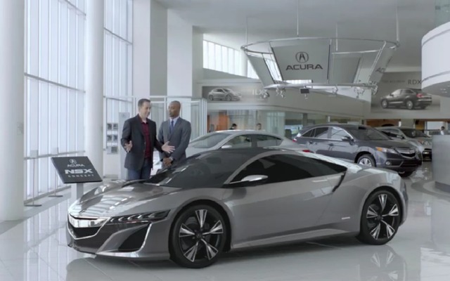 NSXコンセプトをフィーチャーしたホンダの高級車ブランド、アキュラのスーパーボウルCM