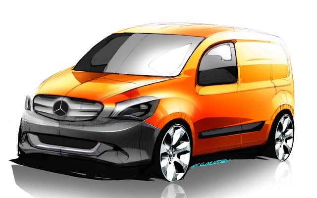メルセデスベンツの次世代商用車、CITANのイメージスケッチ