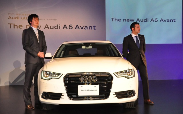 アウディ A6アバント 発表会のようす