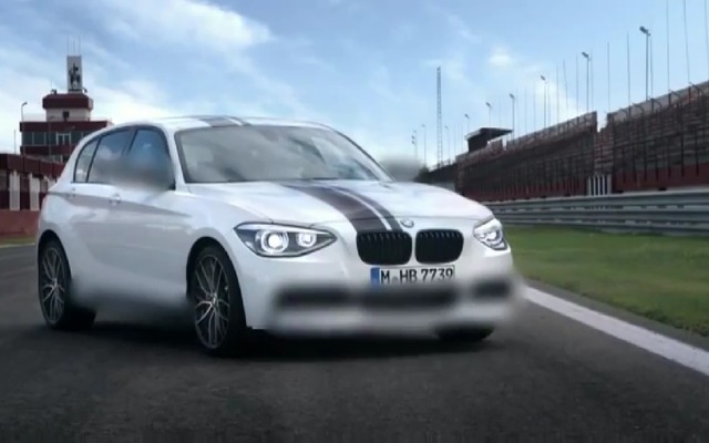 新型BMW1シリーズに装着されたMパフォーマンスパーツの予告映像