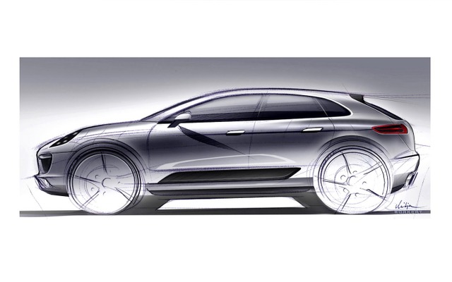 ポルシェの小型SUV、MACANのイメージスケッチ