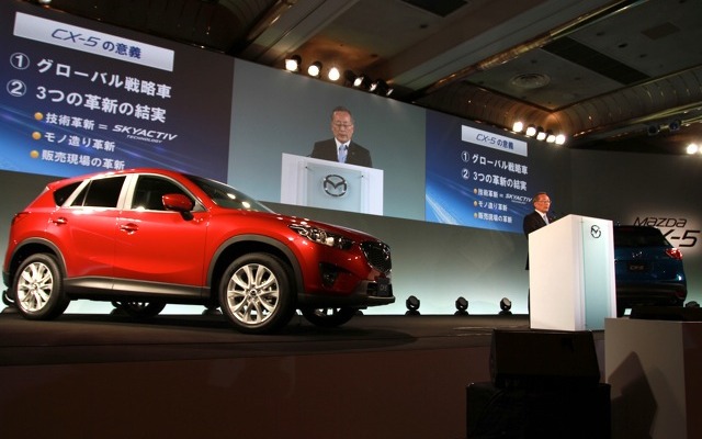 マツダCX-5発表会、山内社長