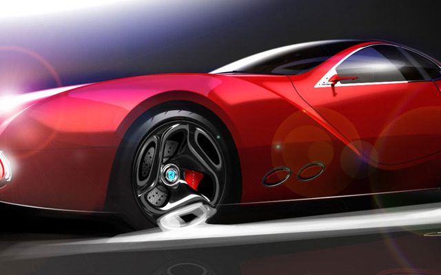 イタリアの名車、チシタリア202へのオマージュとして製作されるコンセプトカー、チシタリア202 Eのデザインスケッチ