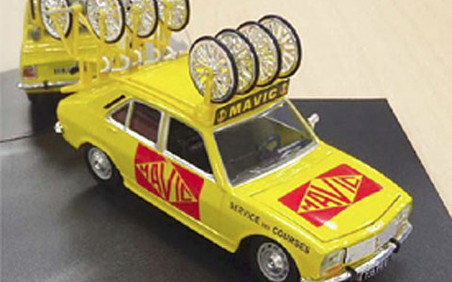 1973年当時のMAVICニュートラルカーをモチーフとした43分の1サイズの、MAVICミニカー