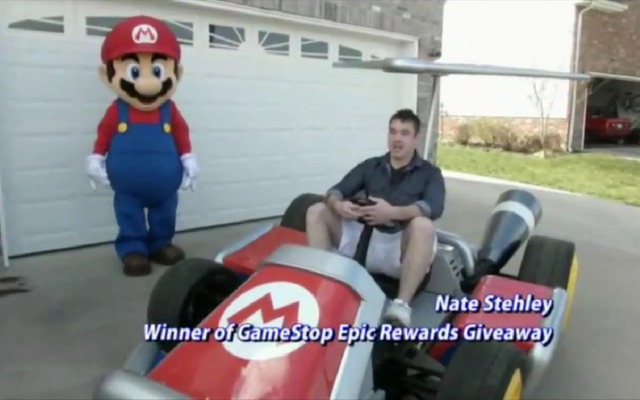 実物大マリオカートをゲットした米テネシー州のNate Stehleyさん