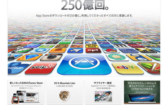 「ありがとう、を250億回。」