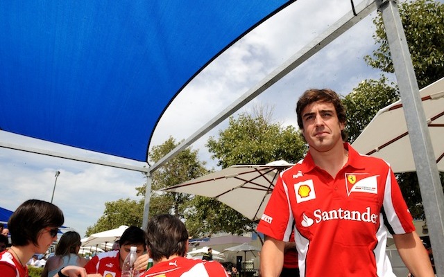 アロンソ（フェラーリ。3月15日、F1オーストラリアGP）