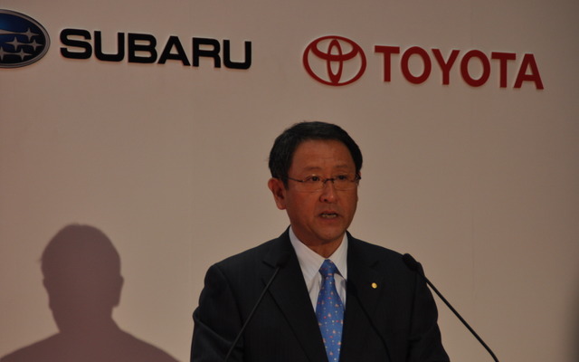 BRZ・86ラインオフ式　豊田章男社長