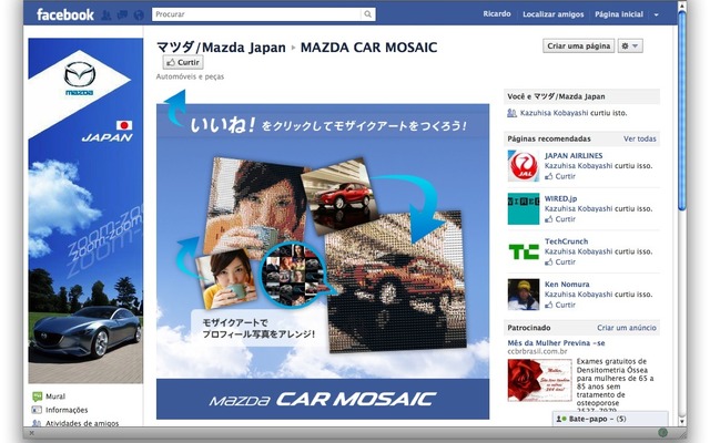 MAZDA CAR MOSAIC